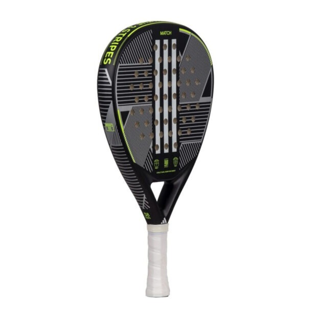 Adidas Match 3.3 Padel Racquet - (Black/Lime) - Image 3