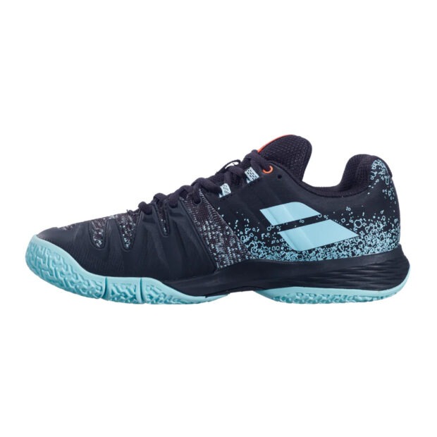 Babolat Sensa Women Padel Shoes (Blk/Tanager Turquoise) - Image 2