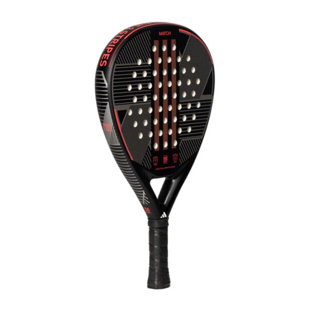 Adidas Match 3.3 Padel Racquet - (Black/Red) - Image 3