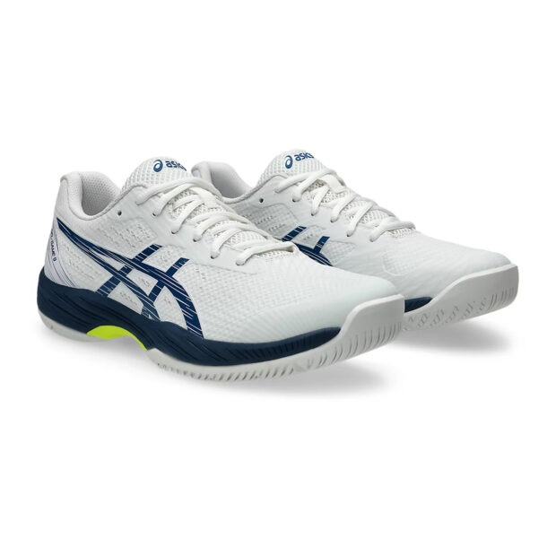 Asics Gel Game 9 Tennis Shoes (White/Mako Blue) - Image 3