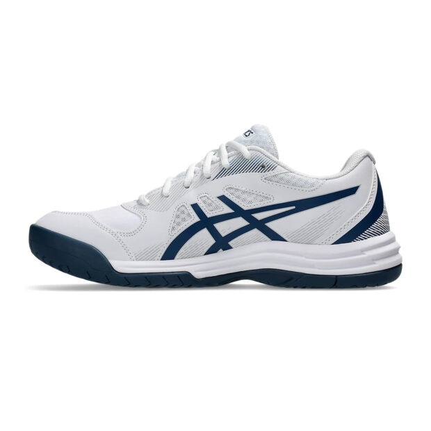 Asics Court Slide 3 Tennis Shoes (White/Mako Blue) - Image 2