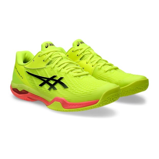 Asics Court Control FF3 Paris Badminton Shoes (Safety Yellow/Black) - Image 3