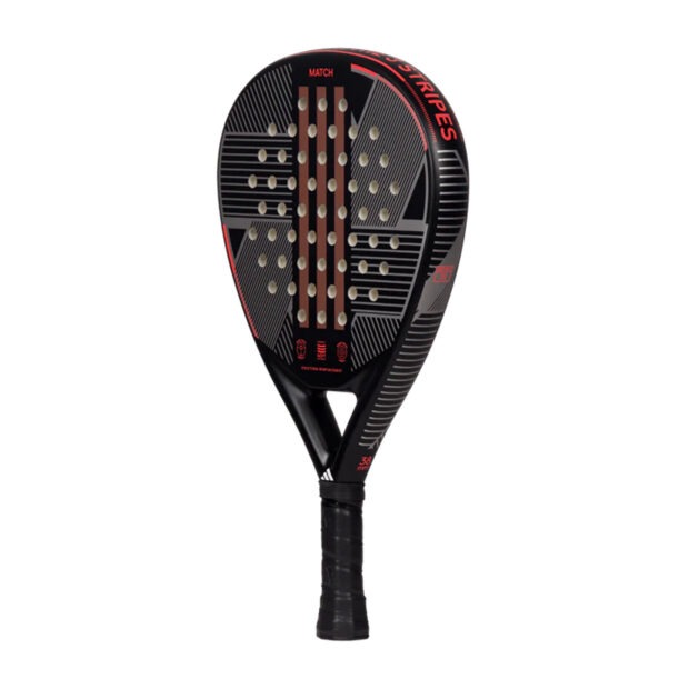 Adidas Match 3.3 Padel Racquet - (Black/Red) - Image 2