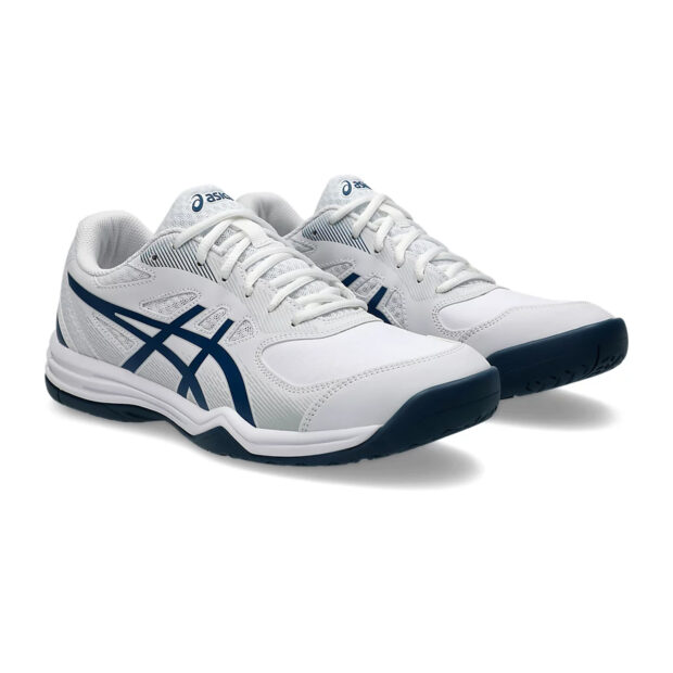 Asics Court Slide 3 Tennis Shoes (White/Mako Blue) - Image 4