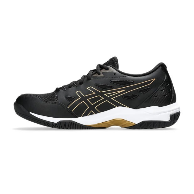 Asics Gel Rocket 11 Badminton Shoes (Black/Pure Gold) - Image 2