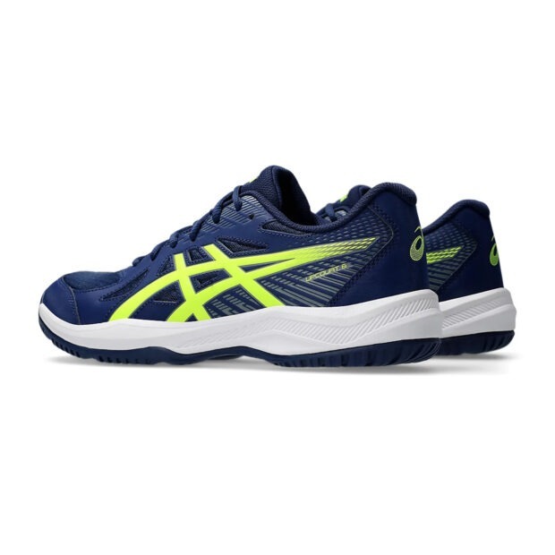 Asics Upcourt 6 Badminton Shoes (Blue Expanse/Safety Yellow) - Image 4