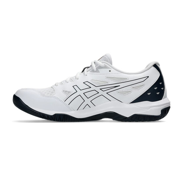 Asics Gel Rocket 11 Badminton Shoes (White/Pure Gold) - Image 2