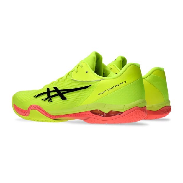 Asics Court Control FF3 Paris Badminton Shoes (Safety Yellow/Black) - Image 4