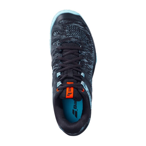 Babolat Sensa Women Padel Shoes (Blk/Tanager Turquoise) - Image 3