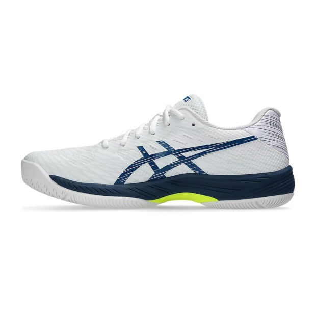 Asics Gel Game 9 Tennis Shoes (White/Mako Blue) - Image 2