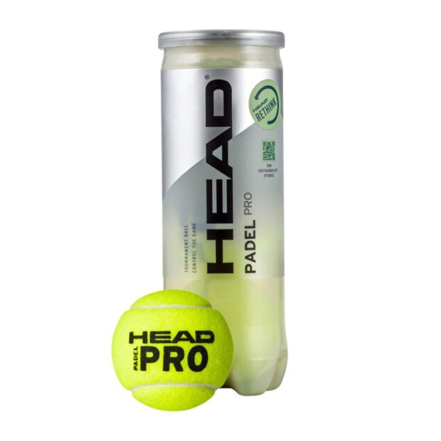 HEAD Padel Pro Balls Can (3 Balls) - 1 Can