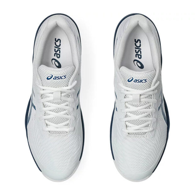 Asics Gel Game 9 Tennis Shoes (White/Mako Blue) - Image 6