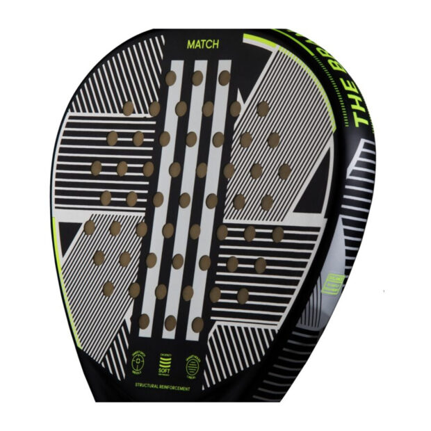 Adidas Match 3.3 Padel Racquet - (Black/Lime) - Image 4