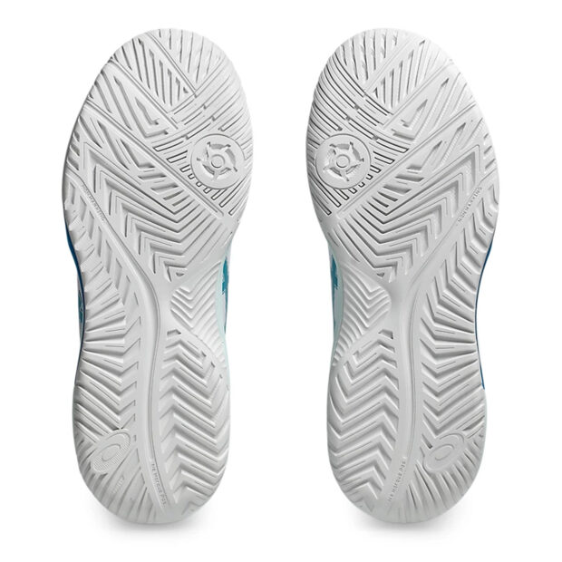 Asics Gel Dedicate 8 Tennis Shoes (White/Teal Blue) - Image 7