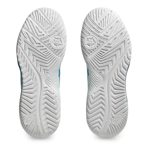 Asics Gel Dedicate 8 Tennis Shoes (White/Teal Blue) - Image 7