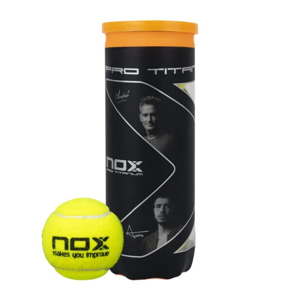 NOX Pro Titanium Padel Balls (12 Balls) - 4 Can