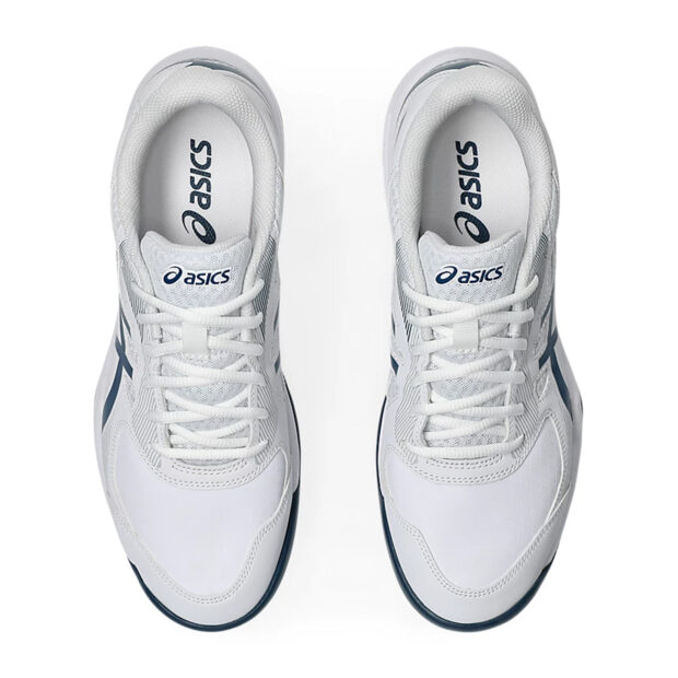 Asics Court Slide 3 Tennis Shoes (White/Mako Blue) - Image 6