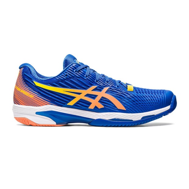 Asics Solution Speed FF 2 Novak Pack Tennis Shoes (Tuna Blue/Sun Peach)