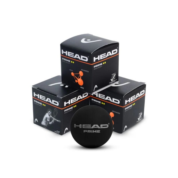 HEAD Prime Double Dot Squash Balls (3 Pcs)