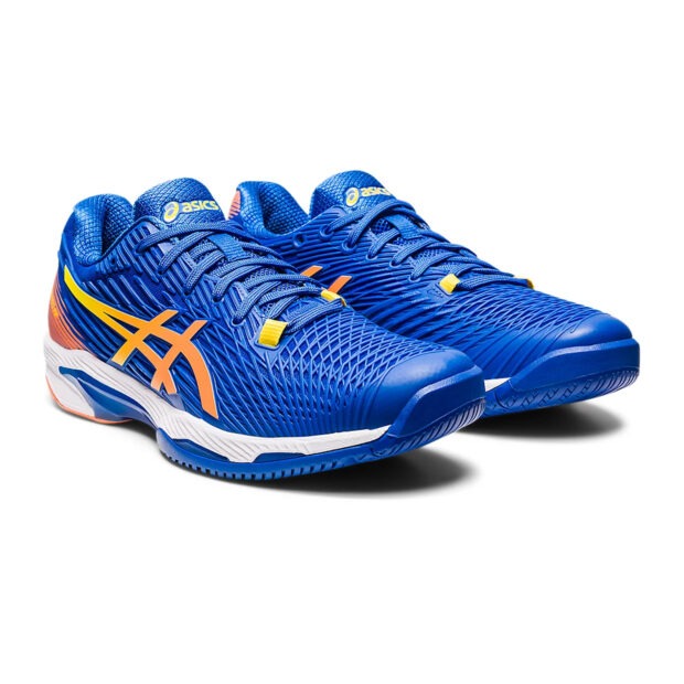 Asics Solution Speed FF 2 Novak Pack Tennis Shoes (Tuna Blue/Sun Peach) - Image 3