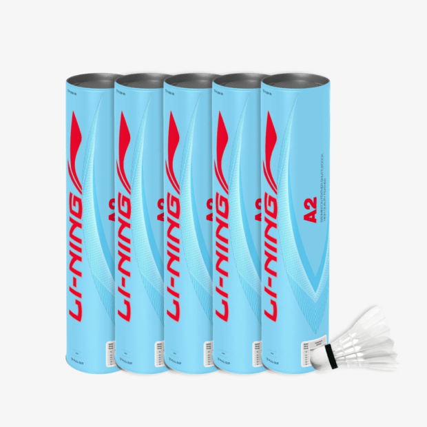 Li-Ning A2 Badminton Feather Shuttlecock Speed 76 (Pack of 5)