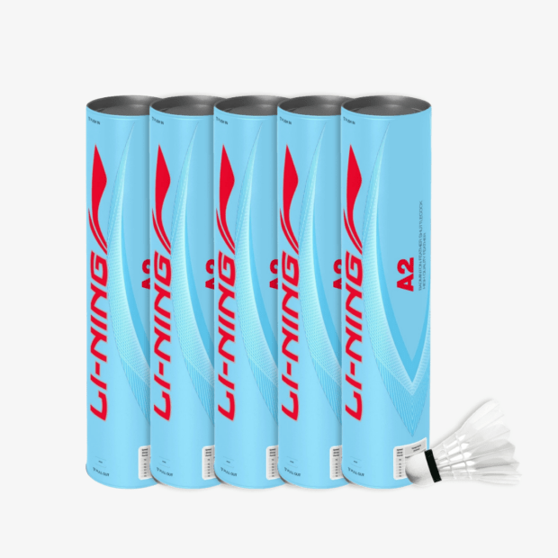 Li-Ning A2 Badminton Feather Shuttlecock Speed 77 (Pack of 5)