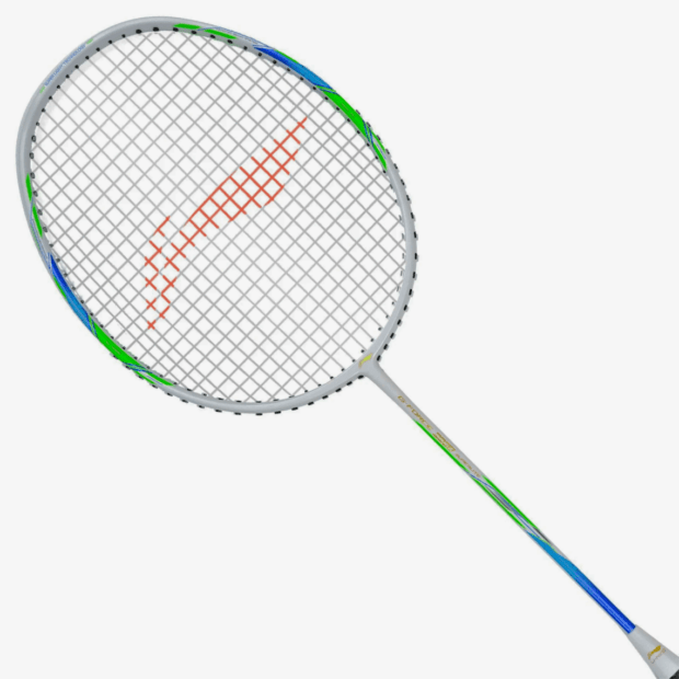 Li-Ning GForce 3900 Superlite Badminton Racket (White/ Blue) - Image 2