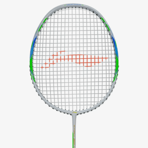 Li-Ning GForce 3900 Superlite Badminton Racket (White/ Blue) - Image 3