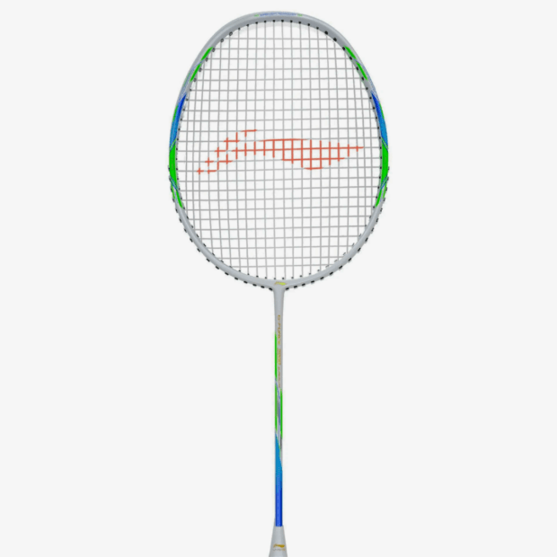 Li-Ning GForce 3900 Superlite Badminton Racket (White/ Blue) - Image 4