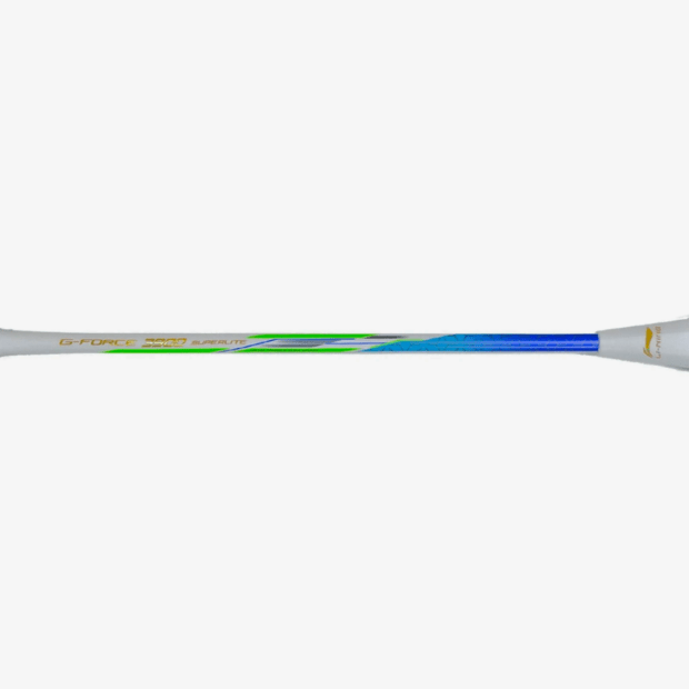 Li-Ning GForce 3900 Superlite Badminton Racket (White/ Blue) - Image 6