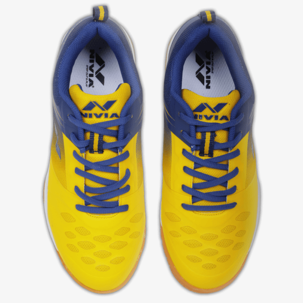 Nivia Hy-Court 2.0 Badminton Shoes (Yellow) - Image 5