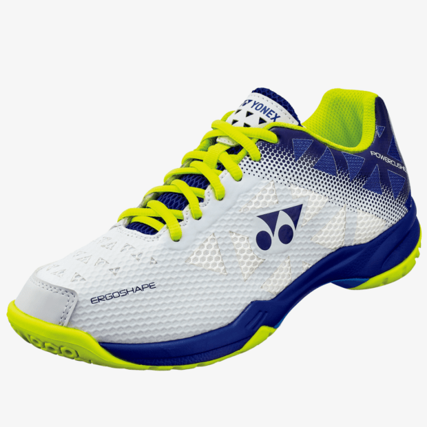 YONEX Power Cushion SHB 50 Unisex Badminton Shoes (White/ Blue)