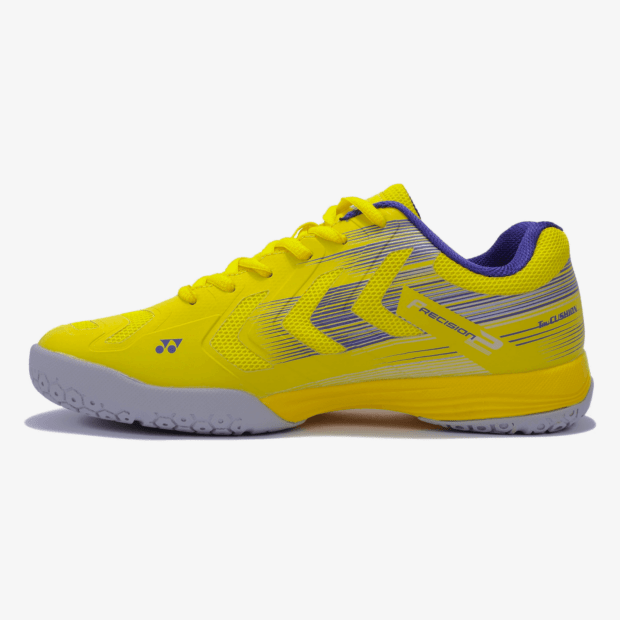 YONEX Precision 2 Badminton Shoes (Neon Yellow/ Dark ink)