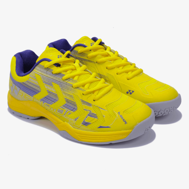 YONEX Precision 2 Badminton Shoes (Neon Yellow/ Dark ink) - Image 4