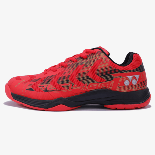 YONEX Precision 2 Badminton Shoes (Red/ Black/ Gold) - Image 2