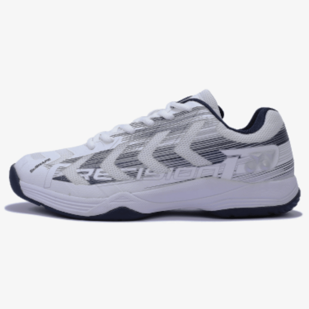 YONEX Precision 2 Badminton Shoes (White/ Navy) - Image 2