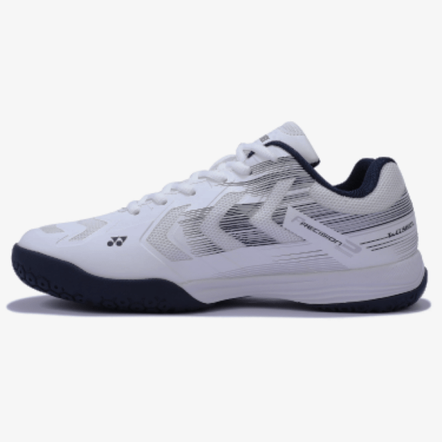 YONEX Precision 2 Badminton Shoes (White/ Navy) - Image 4