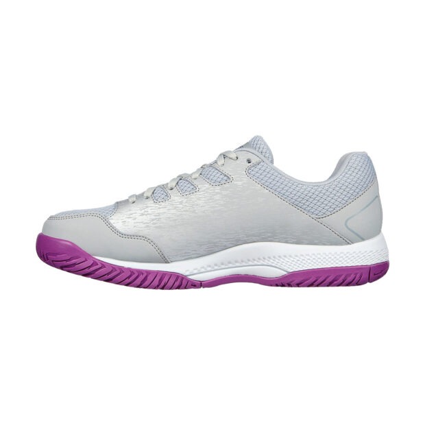 Skechers Viper Court Pickleball Shoes for Women (Gray/Purple) - Image 3