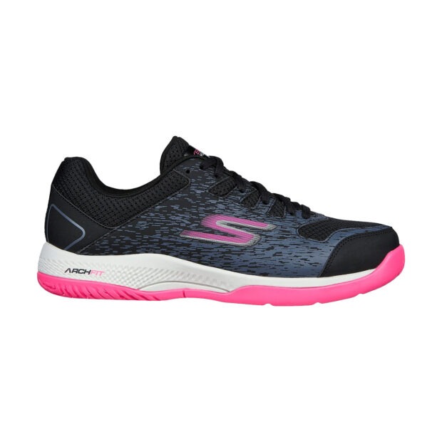 Skechers Viper Court Pickleball Shoes for Women (Black/Pink) - Image 2