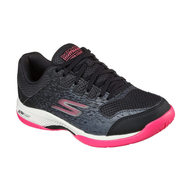 Skechers Viper Court Pickleball Shoes for Women (Black/Pink)