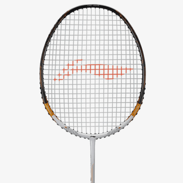 Li-Ning Tectonic 7 Badminton Racket Unstrung (White/Gold) - Image 3