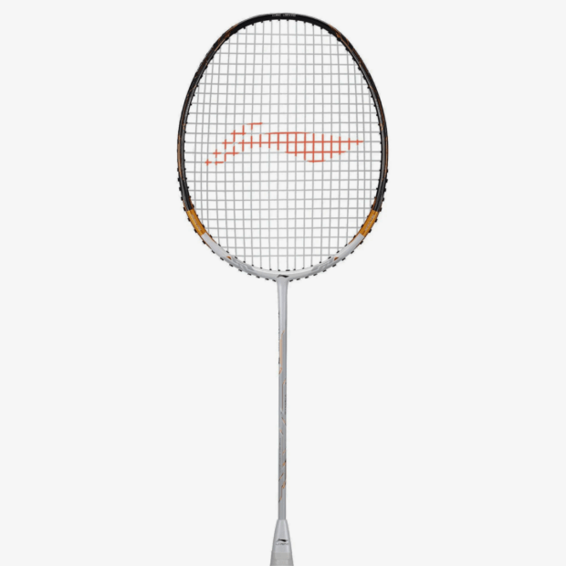 Li-Ning Tectonic 7 Badminton Racket Unstrung (White/Gold) - Image 4