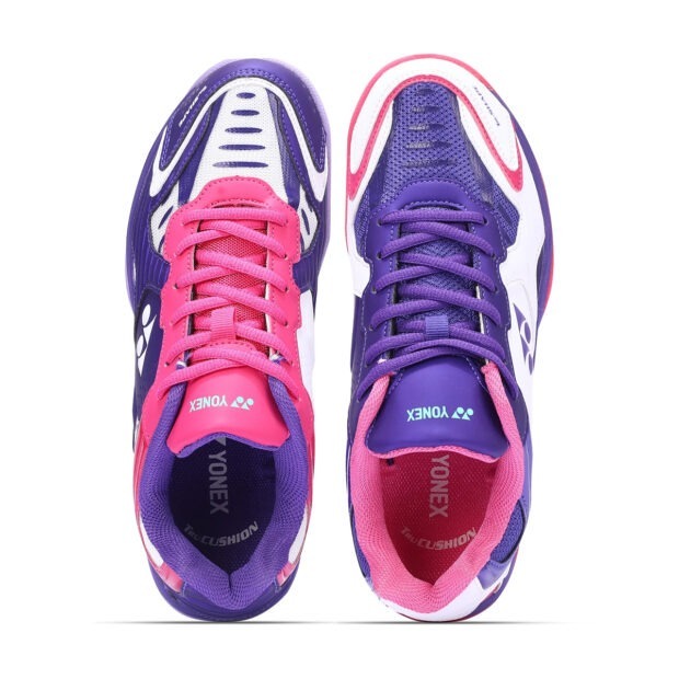 Yonex Dual Badminton Shoes (White/Purple Velvet/Bright Orchid) - Image 5