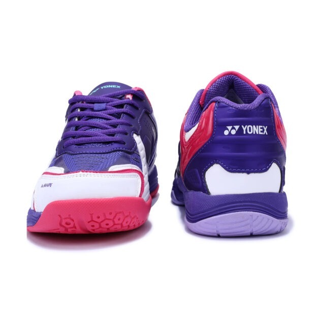 Yonex Dual Badminton Shoes (White/Purple Velvet/Bright Orchid) - Image 4