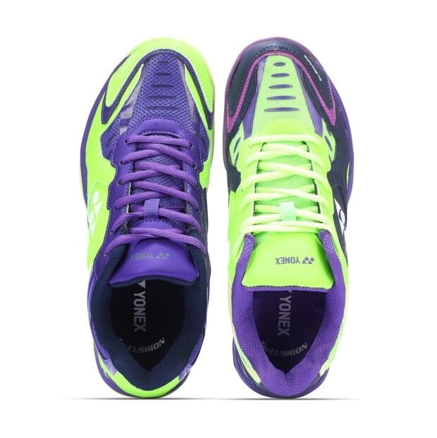 Yonex Dual Badminton Shoes (Maritime Blue/Neon Lime/Electric Purple) - Image 5