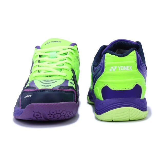 Yonex Dual Badminton Shoes (Maritime Blue/Neon Lime/Electric Purple) - Image 4