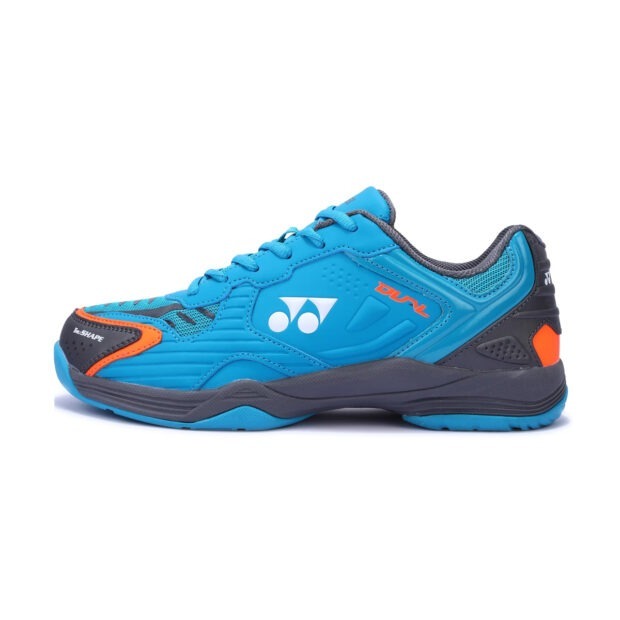 Yonex Dual Badminton Shoes (Black/Aqua Blue/Warm Red)