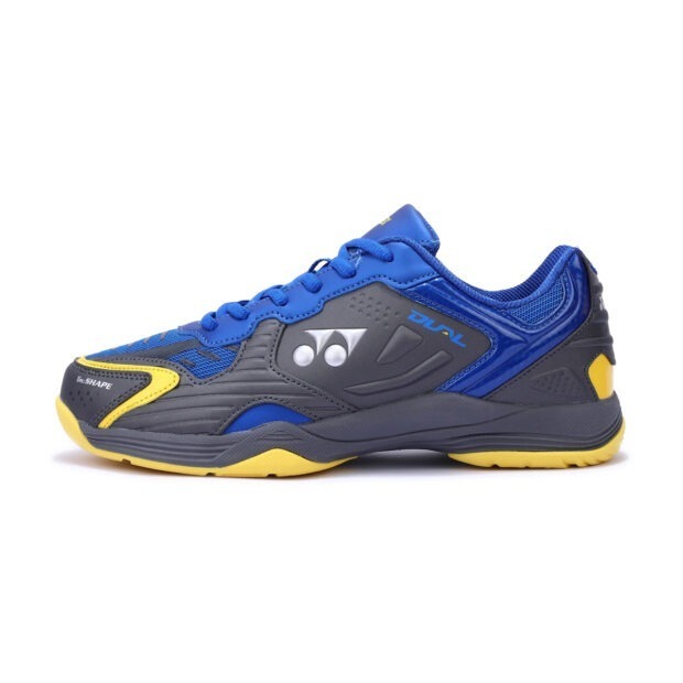 Yonex Dual Badminton Shoes (Gun Metal/Cobalt/Honey Gold)