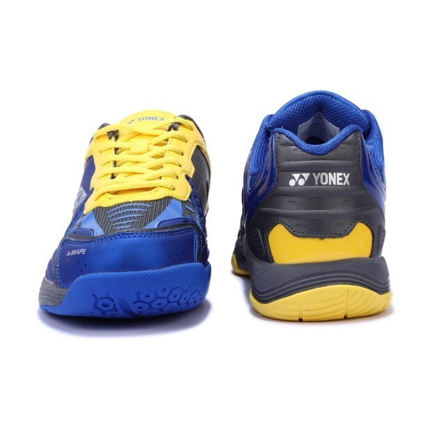 Yonex Dual Badminton Shoes (Gun Metal/Cobalt/Honey Gold) - Image 4