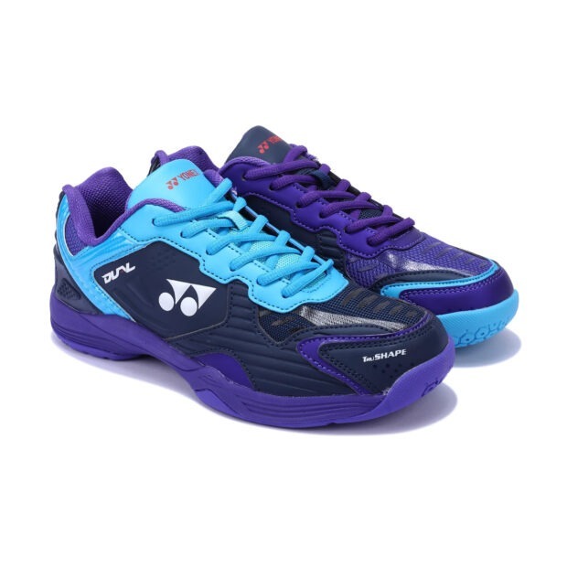 Yonex Dual Badminton Shoes (Blue Ribbon/Ultra Violet/Aqua Blue) - Image 3